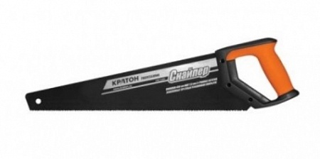 Ножовка Кратон PROFESSIONAL 450 мм шаг 3,6 мм 3-гранные закаленные ТВЧ зубья тефлоновое покрытие
