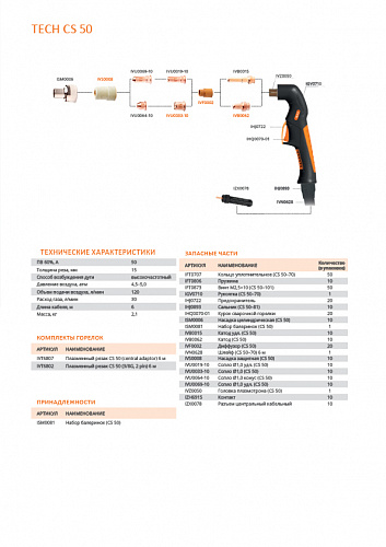 TECH CS 50 (2pin, 3/8G), IVT6802